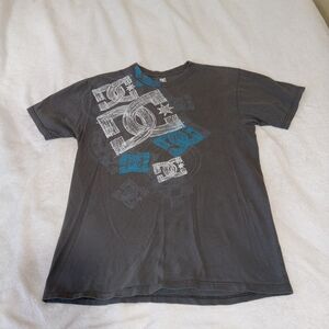 Vtg DC Skate T Shirt Mens Medium Graphic Skate Tee Y2K 2000s Grunge Skater